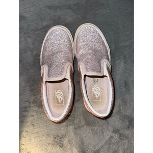 VANS classic slip‎ on pink sparkle
